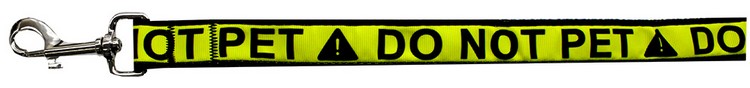 Do Not Pet Caution Tape Nylon Pet Leash 5/8in by 4ft